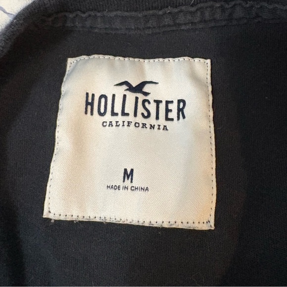 Hollister Black and Gray Long Sleeve Shirt - Picture 4 of 5
